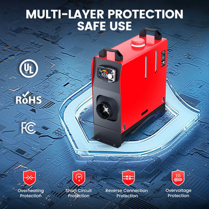 KROAK 5-8KW K-S 12V 24V Diesel Air Heater Thermostat With dapter For Van Trucks RV