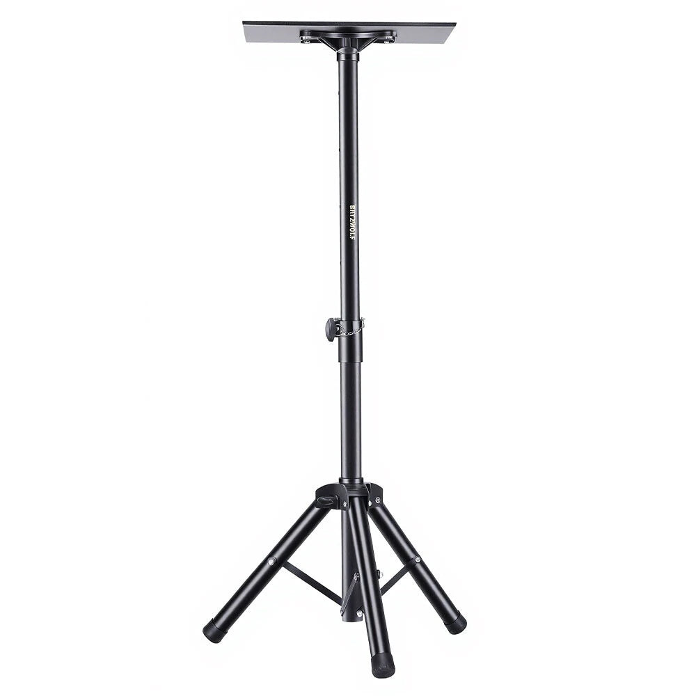 Blitzwolf BW-VF5 Projector Stand Tripod Adjustable Height 89-156cm with 37x26.5cm Tray Sturdy Tripod Base Foldable Portable Universal Projector Mount