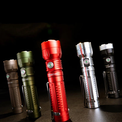 CYANSKY H1R EDC 14500 Flashlight with 700 Lumens 400M Output, Multifunctional Rechargeable Mini Torch Camping and Hiking Lantern Outdoor Light