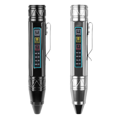 Bikight 4 LED Light Sources Pen Shape Flashlight 365nm+395nm+Yellow+White USB Rechargeable Money Pet Urine Ore Cat Fluorescent Marker Check UV Light Camping Light Inspection Light