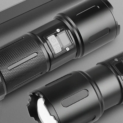 30W LED Flashlight Long Shoot Search Flashlight White Light High Power Torch Tactical Telescopic Zoom Hunting Lights