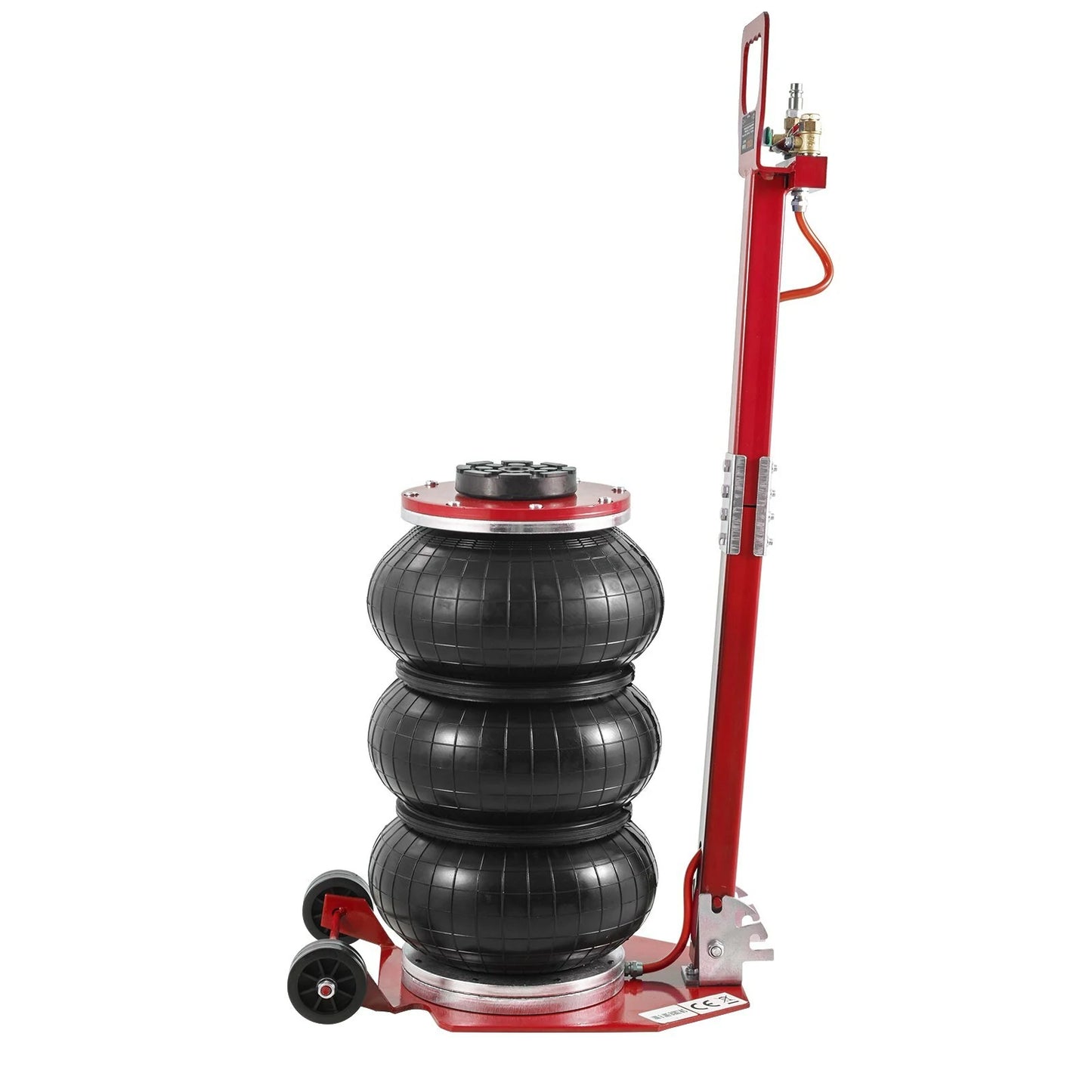 Mudiro Air Jack 3 Ton 6600 lbs / 5 Ton 11000 lbs Air Bag Jack with Six Steel Pipes 15.75 inch/400 mm / 18.5 inch/470 mm Lift up Fast Lifting Pneumatic Jack with Adjustable Long Handle for Cars Garages Repair
