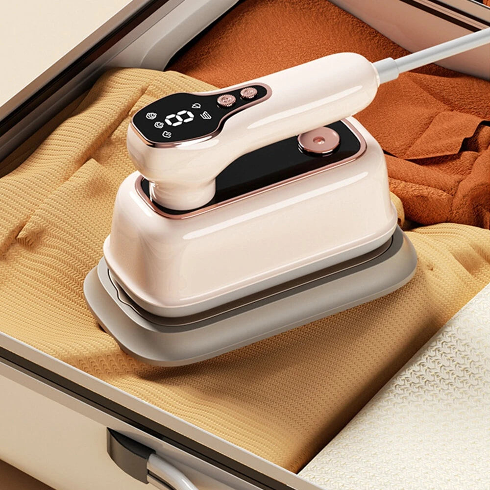 Tevorex 1200W Foldable mini Handheld Garment Steamer Iron Home Electric Powerful Steam Cleaner Portable Rotatable Mite Removal Flat Ironing Machine