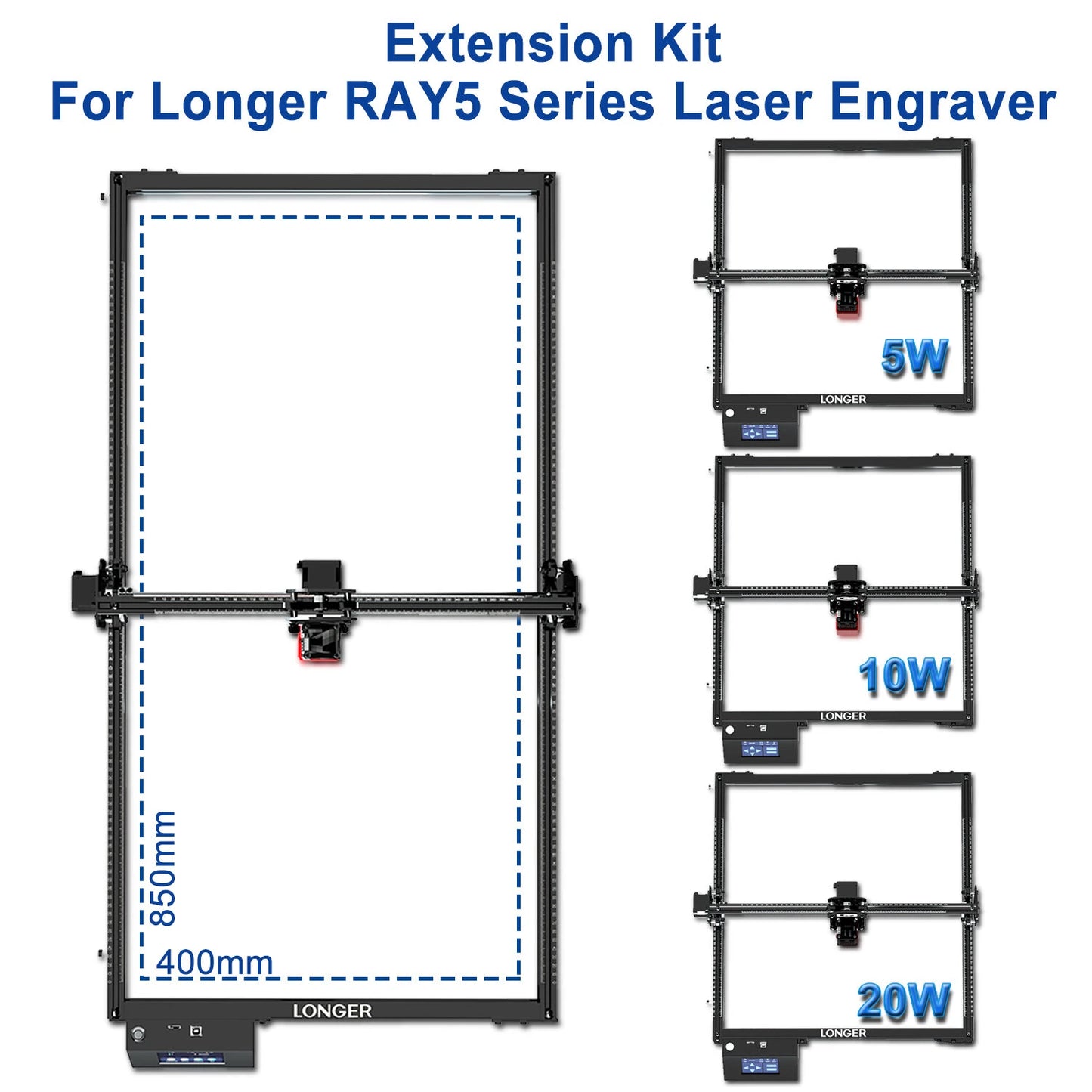 [EU/US Direct]LONGER Extension Kit for Longer RAY5 Laser Engraver
