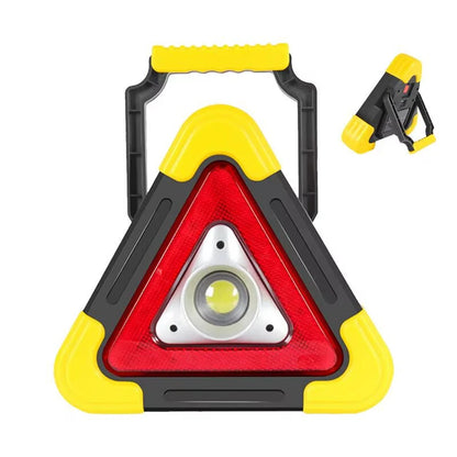 LED Triangle Warning Sign Night Light Warning Lamp Work Light Solar Powered Triangle Warning Sign Lamp With 4  Light Modes