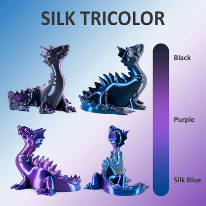 [EU/UK Direct]Geeetech Silk Tri-Color PLA 3D Printer Filaments 1.75mm 1kg/roll High Compatibility No Warping Multicolor Filament Strong Layer Adhesion for Printing