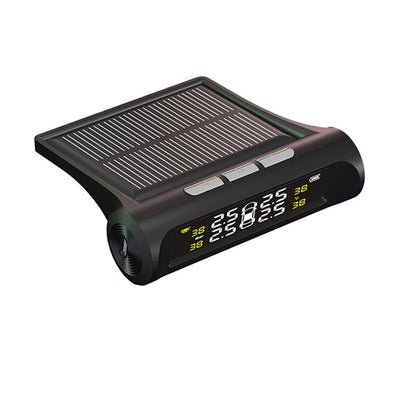 Solar Power TPMS Car Tire Pressure Alarm Monitor System Auto Security External Sensor Tyre Pressure Temperature Warning