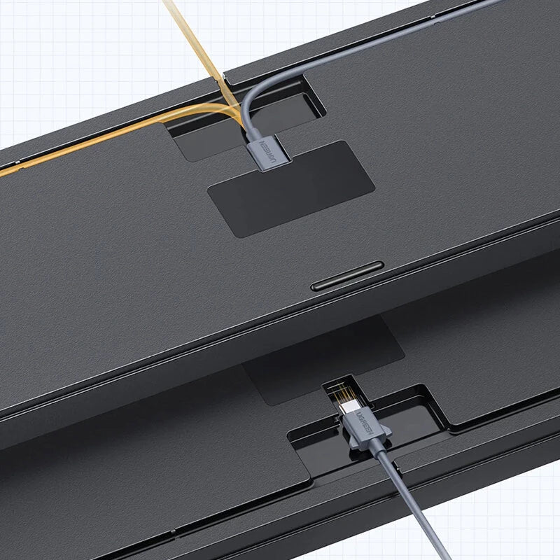 UGREEN KU103 108-Keys Wired Mechanical Gaming Keyboard Silence Structure PBT Keycaps Red Switch LED Backlit USB-C Ergonomics E-sports Gaming Keyboards for PC Laptop Computer