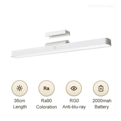 Xiaomi Mijia Reading Magnetic Lamp 2000mAh Rechargeable LED Light RG0 Anti-Blue Table Lamp Night Light Kitchen Cabinet Lights