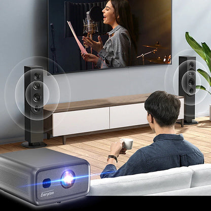 [EU/BR/RU Direct]Everycom Cubelite MAX 2800 ANSI Lumens 1080P LED Projector 300 Inch Screen Android 12 Smart Projector Auto Focus Keystone 3GB+128GB Wireless Wi-Fi 6 Bluetooth Home Cinema Theater