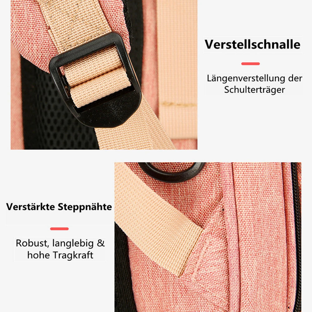 Foldable Baby Bed, Multifunctional Mommy Backpack, Large Outdoor Baby Changing Bag Tote, Stylish & Practical Diaper Backpack