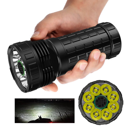 Lumintop Mach4695 26000LM Strong Light LED Flashlight With 46950 Battery USB-C Charge Discharge 32000mAh Power Bank Self Protect Search Torch With Fan High Powerful Outdoor Lighting