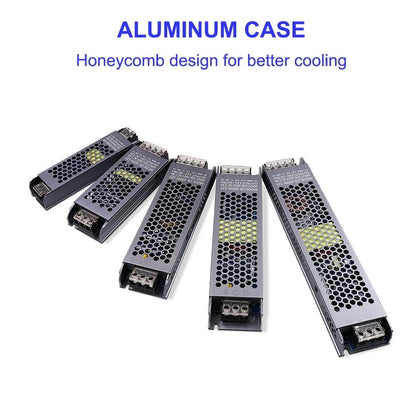 AC/DC 12V 24V Transformer 100W LED Driver Power Supply Super Thin A/D Converter for LED Strip Light Bulb