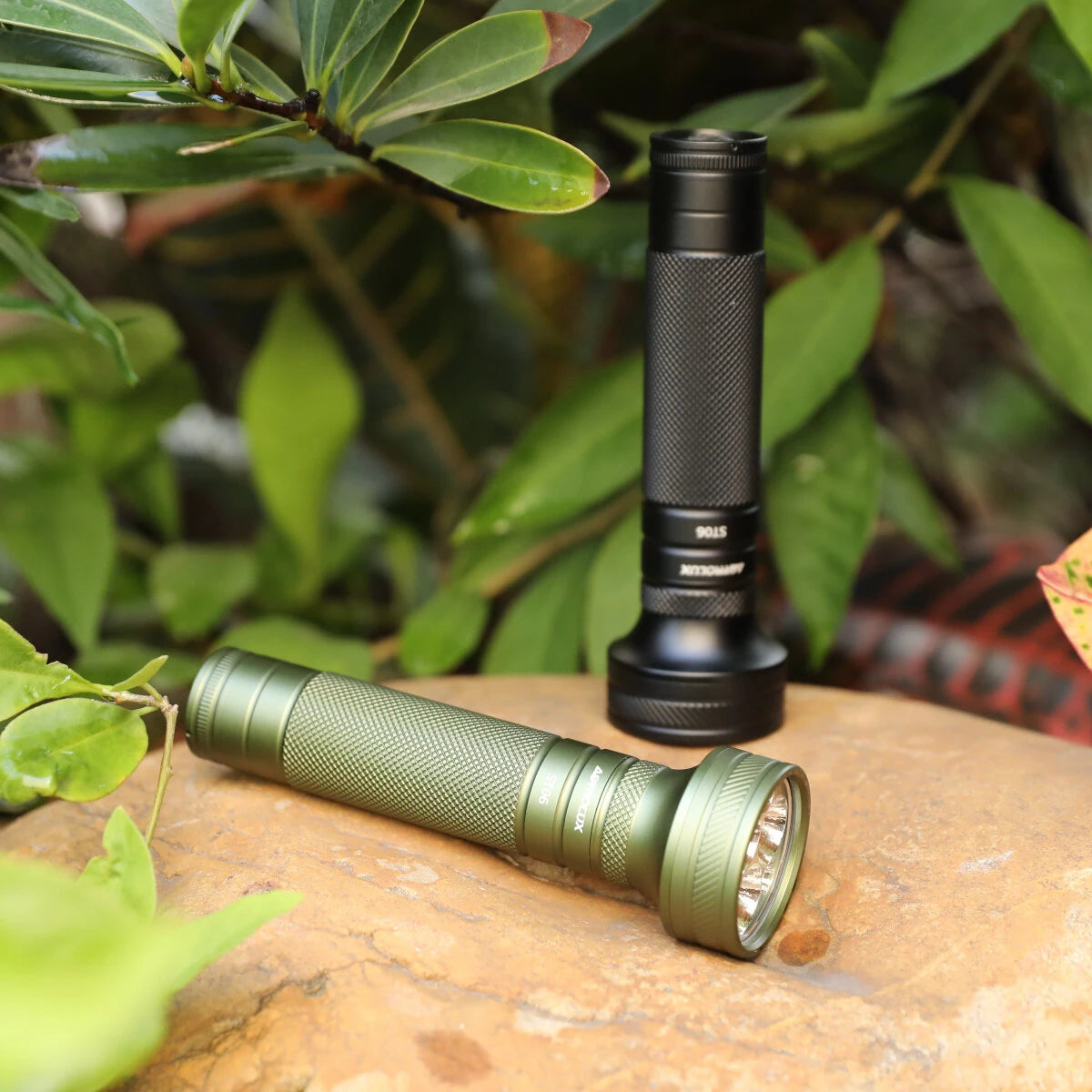 Astrolux ST06 6*LED 2800LM Super Bright Tactical Flashlight with 3000K 6500K Dual Color Temperature, Powered by 21700 Li-ion battery Compact EDC Flashlight Outdoor Outage Portable Mini Torch Survival Tools