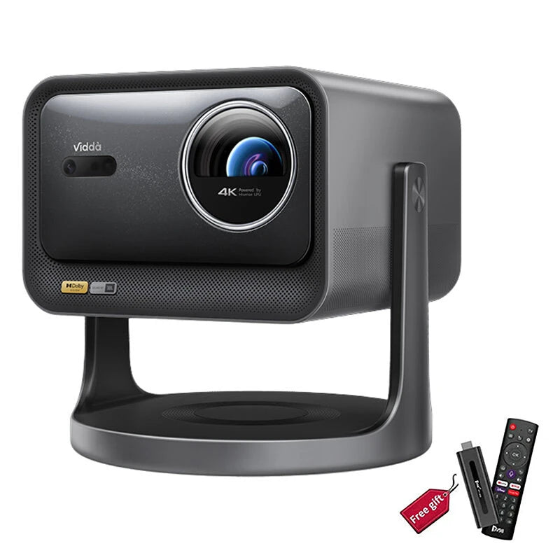 [EU Direct] Vidda C3 Pro 4K Tri-color Laser Projector 4+128G 2800 CVIA Lumens Dolby Vision IMAX Enhanced Smart Home Cinema HDR10+ Auto Focus JBL Harman WiFi7&Gigabit Port Projectors