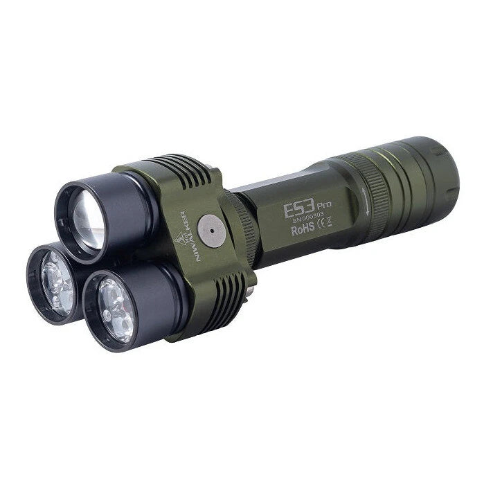 Niwalker ES3 Pro 3500LM CW & NW Multipurpose Powerful 21700 Flashlight Type-C Rechargeable Multi Light Sources Strong Light LED Torch