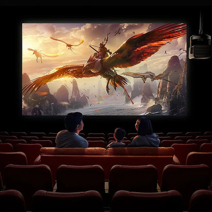 [EU/BR Direct English Version] Hisense Vidda C2 Ultra RGB Triple Color Lase 4K Projector 4G+128G HDR10+ Video 3D Beamer 3000 CVIA Lumens Optical Zoom 2.1 Channel Wi-Fi6 BT5.2 Home Theater with Subwoofer Video Player Cinema  With Free Gift Television Stick