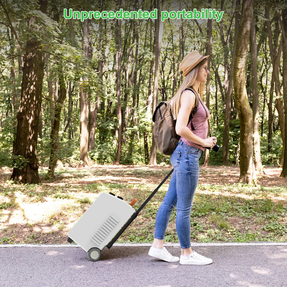 LANPWR UBird-XN-Plus-50E Portable Suitcase Energy Storage System Power Station 5.12kW Energy Storage Battery Solar Compatible Backup Generator Wheels High Capacity