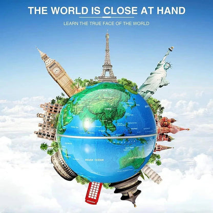 Magnetic Levitating Globe World Map with LED light Home Office Decoration Educational Gifts for Kids US Plug