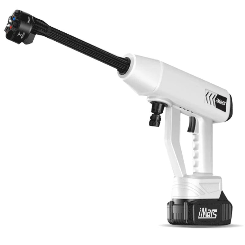 iMars ST-10 1300000Pa Cordless Battery High Pressure Cleaner with 13000mAh Battery,5-in-1 Multifunctional 5M Hose for Cars,Terrace,Window,Garden