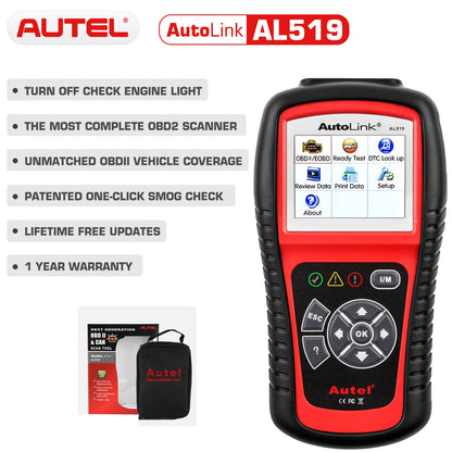 Autel AL519 OBD2 Scanner Diagnostic Tool Car Code Reader Escaner Automotriz Automotive Scanner Car Diagnostic