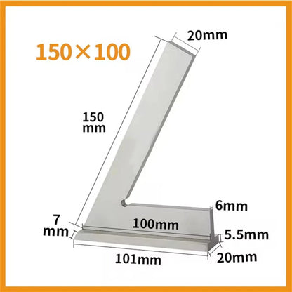 ETOPOO Machinist Carpenter Engineer 60 Degree Angle Ruler Measuring Ruler Corner Ruler With Seat Woodworking Tool