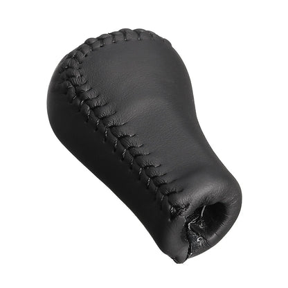 For Toyota Lexus Scion 5 Speed PU Leather Car Gear Shift Knob Stick Head Black