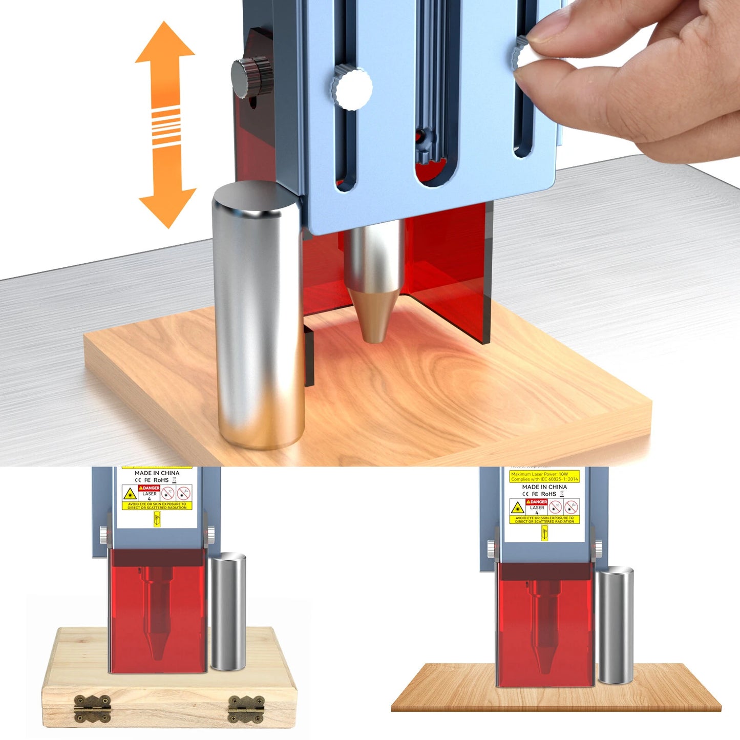 [EU Direct] SCULPFUN S9 Pro 10W Laser Engraving Machine High-precision Wood Acrylic Laser Engraver Cutter 400x410mm Work Area Full Metal Structure Quick Assembly Design Thin Laser Beam Shaping Technology for Cardboard Fabric Bamboo