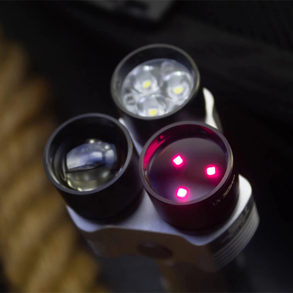 Niwalker ES3 Pro 3500LM CW & NW Multipurpose Powerful 21700 Flashlight Type-C Rechargeable Multi Light Sources Strong Light LED Torch