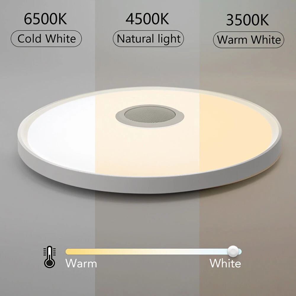 [EU Direct] Elfeland 45W 37cm/ 47W 46cm Music Ceiling Light with Built-in Bluetooth Speaker RGB+CCT 16 Million Colors Stepless Dimming Remote Control & APP Control