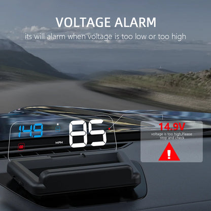 GEYIREN C500 Auto OBD2 HUD Head-Up Display EOBD Windshield Car Speedometer Projector Digital  For All Car