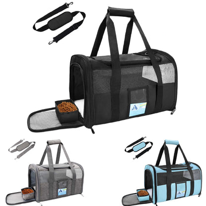 Pet Carrier Airline Approved, Soft-Sided Cat Carriers for Medium Cats Small Cats, Softy Dog Carriers for Small Dogs Medium Dogs