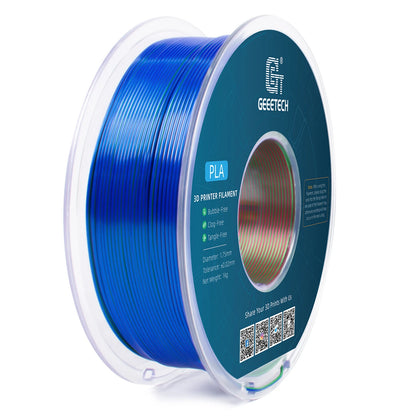[EU/UK Direct]Geeetech Silk Tri-Color PLA 3D Printer Filaments 1.75mm 1kg/roll High Compatibility No Warping Multicolor Filament Strong Layer Adhesion for Printing