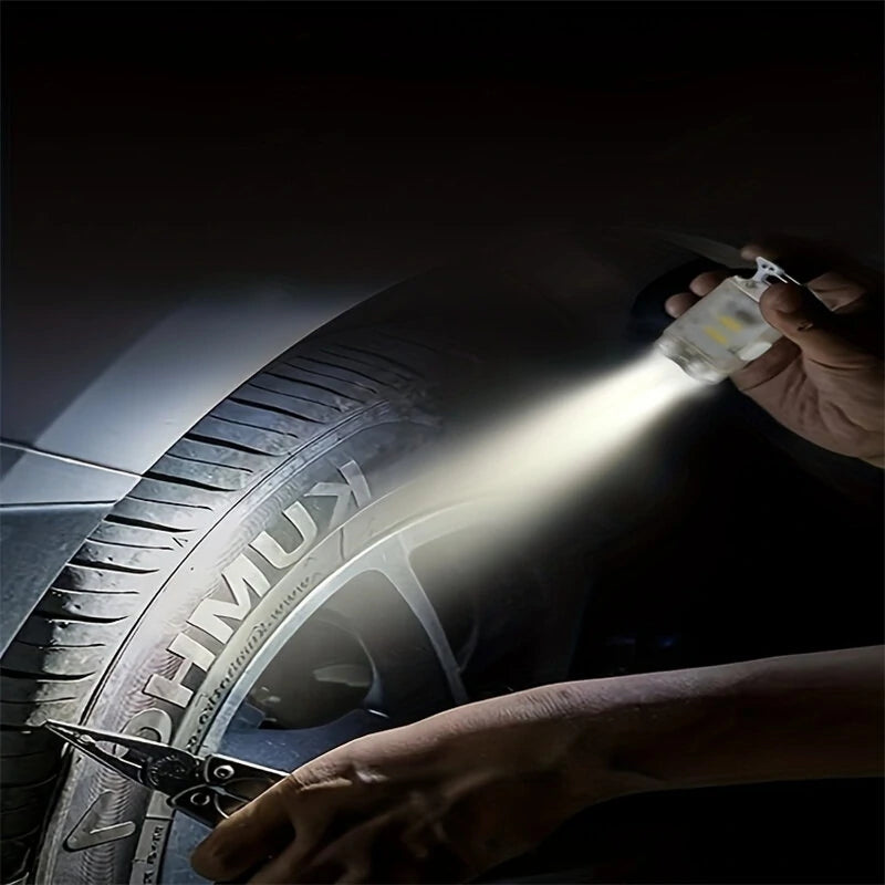 Mini Multifunctional Hat Clip Light Dual Light Source Pocket Flashligh LED Headlight For Outdoor Night Fishing Camping Hiking Emergency Light