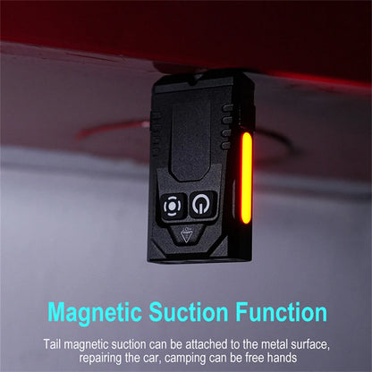 SEEKNITE EV15S 1000LM EDC Keychain Flashlight With 365nm UV Light Colored Sidelight Type-C Charging Super Bright Mini LED Torch Clip-on Light RGB Lamp Pocket Lantern