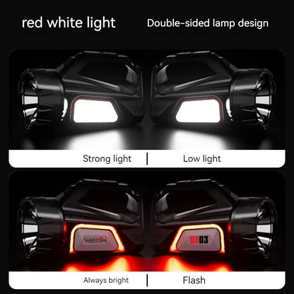 WARSUN DA03 Solar Rechargeable Energy Camp Flashlights ABS Portable Waterproof Torch Work Light Outdoor Hiking Camping Searchlight