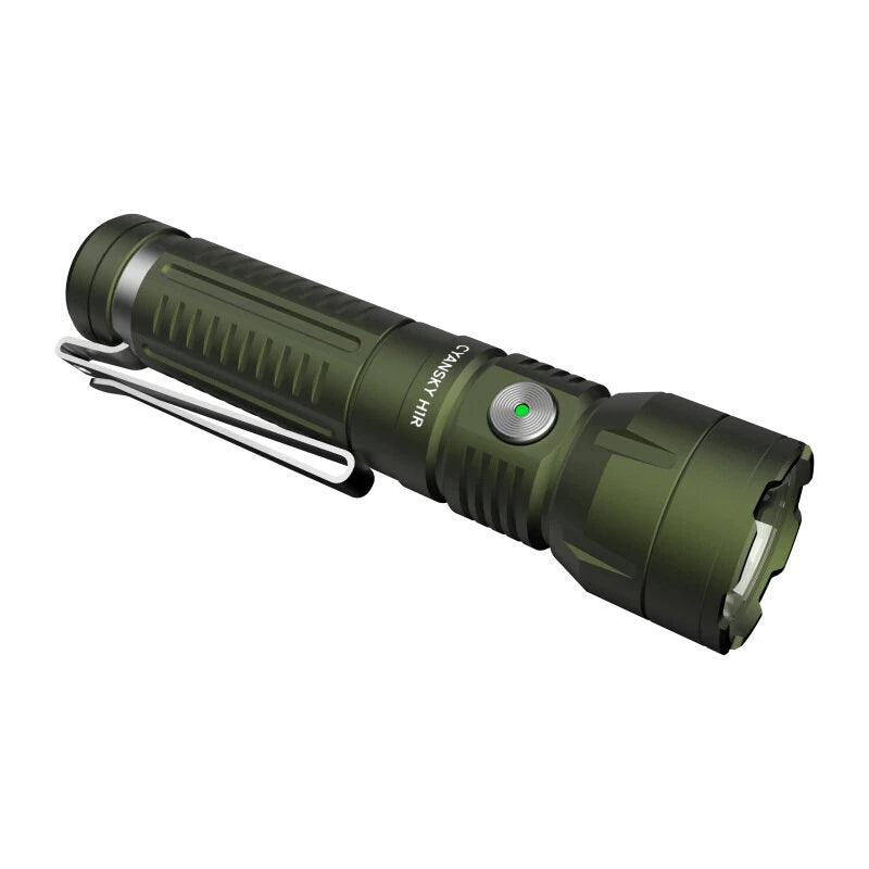 CYANSKY H1R EDC 14500 Flashlight with 700 Lumens 400M Output, Multifunctional Rechargeable Mini Torch Camping and Hiking Lantern Outdoor Light