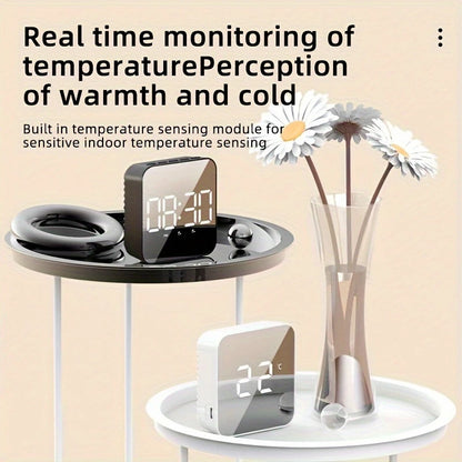 LED Clock Student Alarm Clock Plug-In Dual-Purpose Large Screen Display Digital Clock Voice-Controlled Temperature Clock