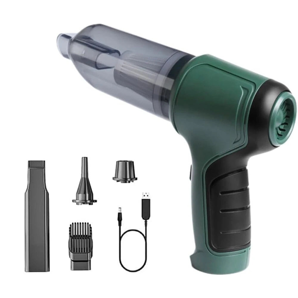 Handheld Vacuum Cleaner 120W 9000Pa Suction 40mins Working Time Portable Car Vacuum Cleaner with Multiple Nozzles for Car Home Office Cleaning