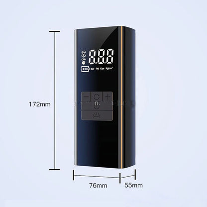 Cordless Tire Inflator Air Compressor Power Bank Portable Digital Tire Pump Fast Inflate Air Pump LED Light for Car Tires Bicycle Ball