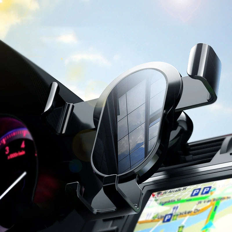 Universal Metal Car Phone Holder Gravity Mobile Stand GPS Support Car Air Vent Mount