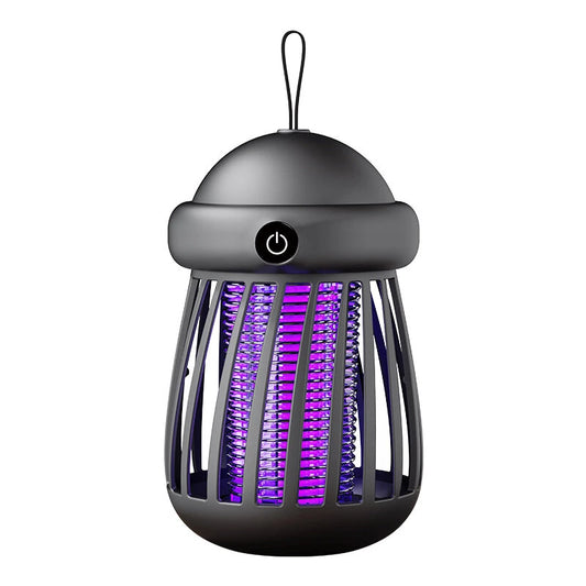 USB Rechargeable Mini UV Mosquito Killer Lamp 360 Coverage 3000V Electric Grid Dual UV & Night Light Modes Portable Indoor/Outdoor Zapper