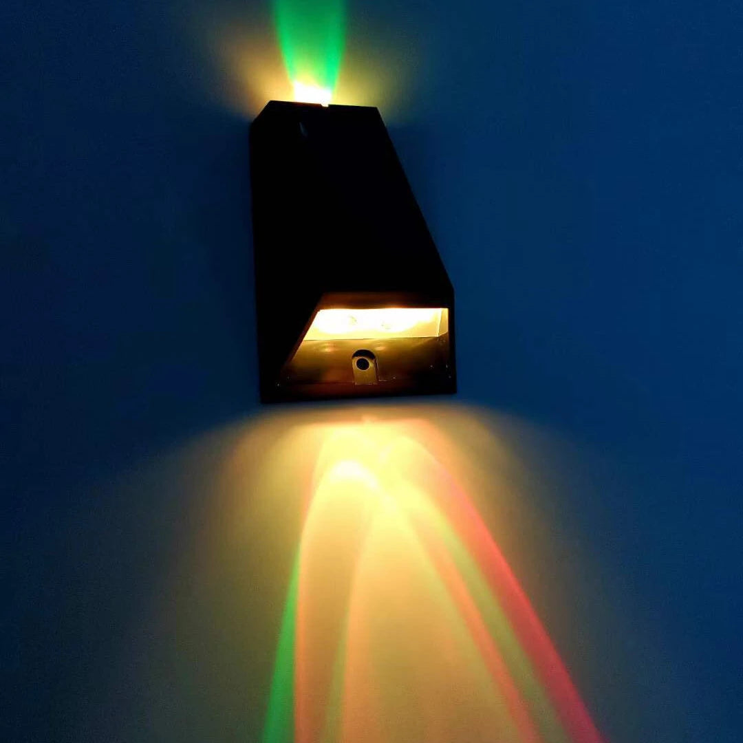 Solar Wall Lights Outdoor Waterproof Decorative Garden Lights RGB / Dual-Color Garden Decorative Fence Lights