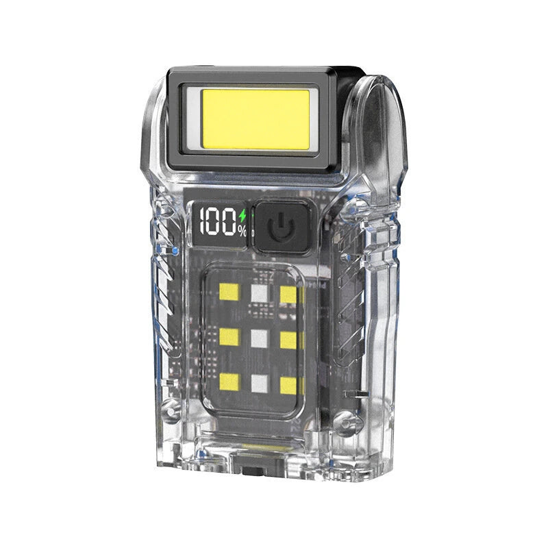 Multifunctional Work Light USB-C Rechargeable Outdoor Tourch Portable COB+LED Powerful Flashlight for Camping Fishing Walking