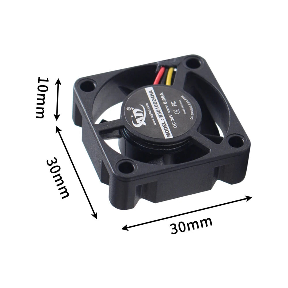 Toaiot K1/K1 Max Hot End Fan 3010 Dual Ball 24V 13000 RPM Quiet Cooling 3D Printer Accessory High-Speed Performance