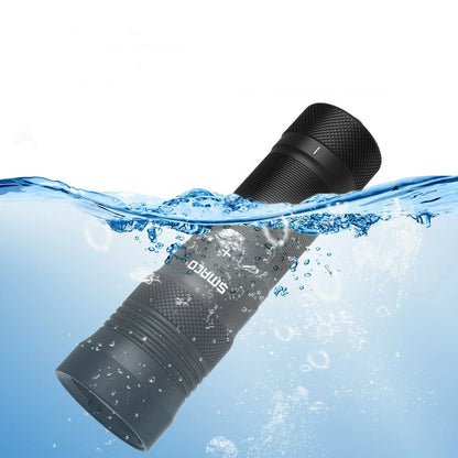 [EU Direct] SMACO F2 IPX8 Monolation Strong Light Diving Flashlight Underwater 50m Professional Diving Operation Patrol LEDD Torch