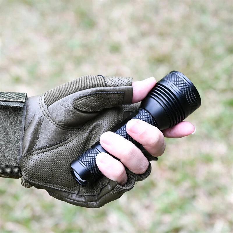 MATEMINCO X6S 3*LED 3000LM Ultra Bright EDC LED Flashlight Small Throw Flood Tactical Flashlight 18650 Battery Mini Torch Strong Searching Floodlight