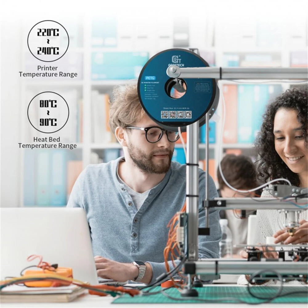 [EU Direct]Geeetech PETG 3D Printer Filament 1.75mm 10kg High Accuracy Clog-Free Bubble-Free Vacuum Sealed Compatible with FDM Printers