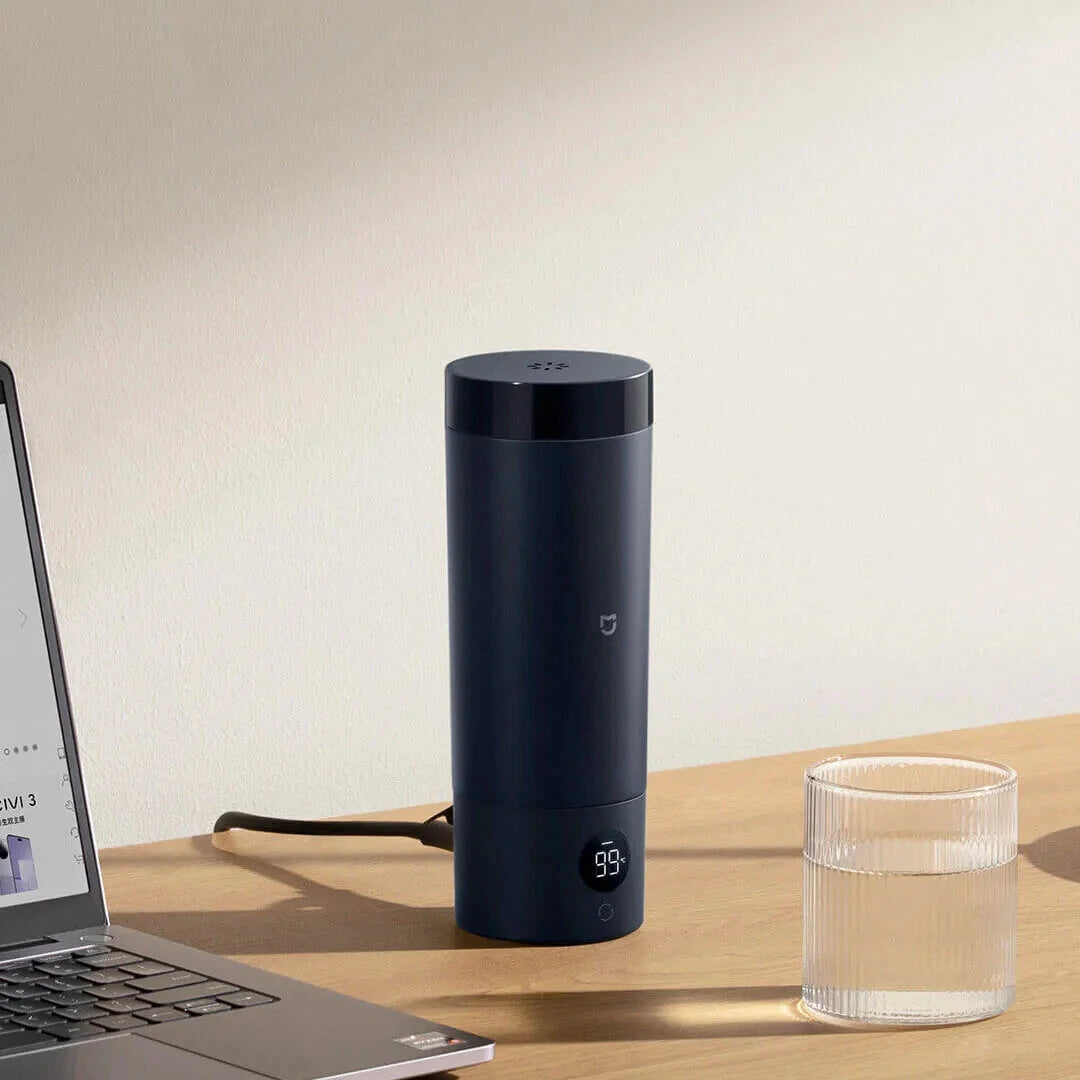 Xiaomi Mijia Portable Electric Heating Cup 2 350mL Temperature LED Thermos 316 Stainless Steel Boiling Cup Kettle For Travel Coffee