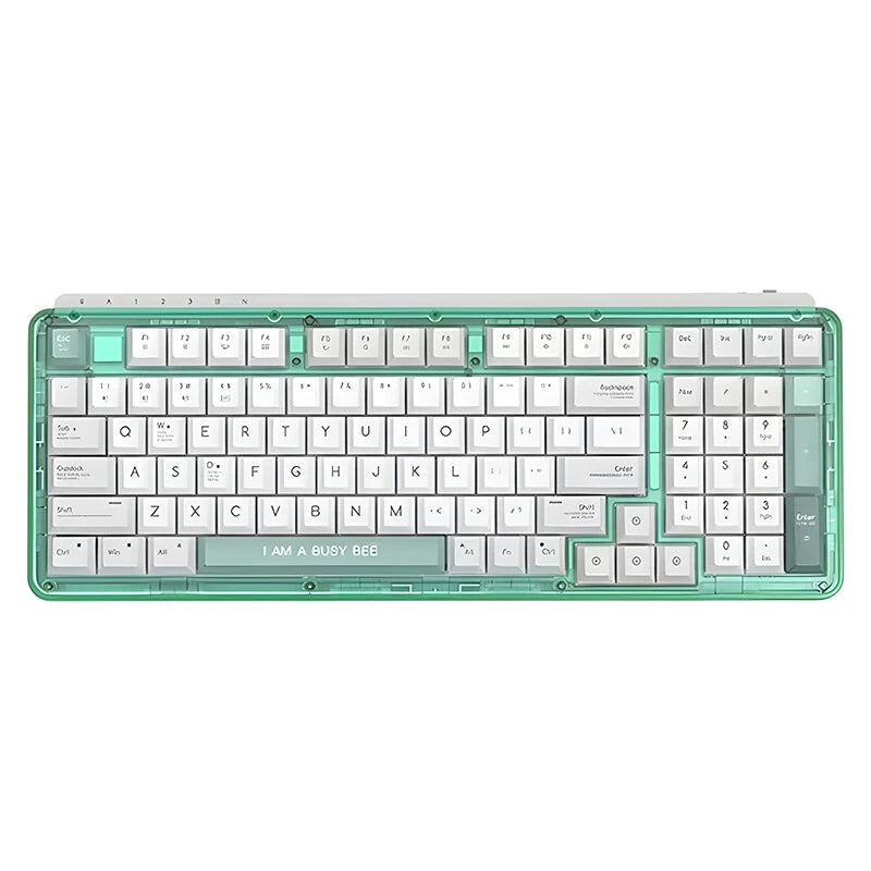 Xiaomi MIIIW ART Z980 Tri-mode Mechanical Gaming Keyboard 98 Keys Gasket Structure Cherry Profile Hot-swappable PBT Sublimation Keycaps E-sports RGB Gamer Keyboards